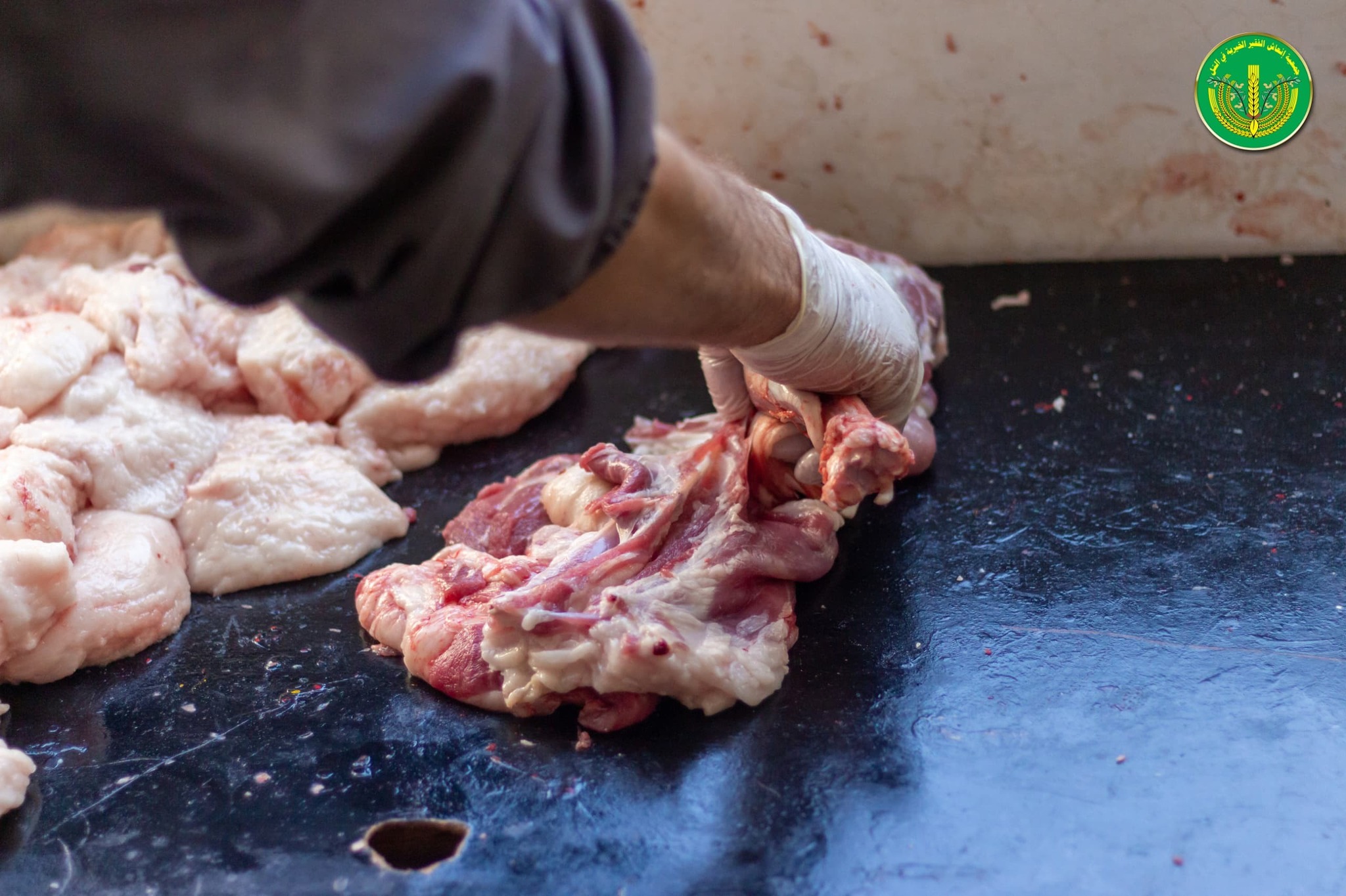 قامت جمعية إنعاش الفقير الخيرية بتوزيع " 4502 " قطعة لحم.